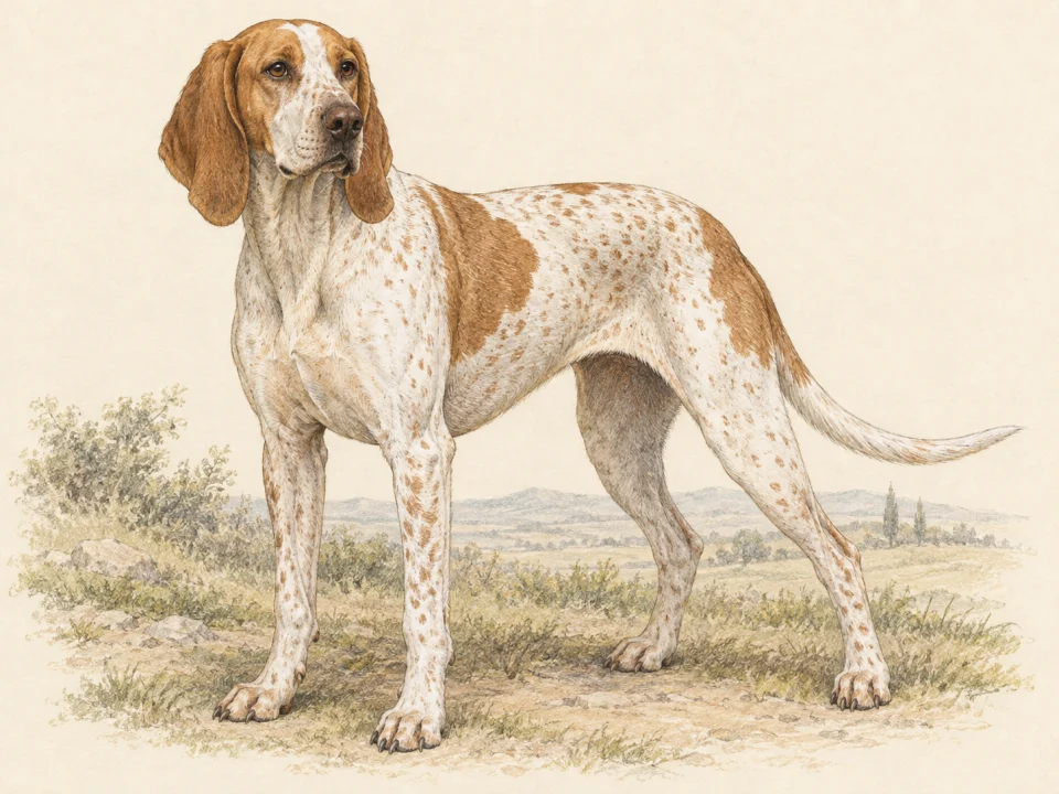 Original illustration of an adult Porcelaine
