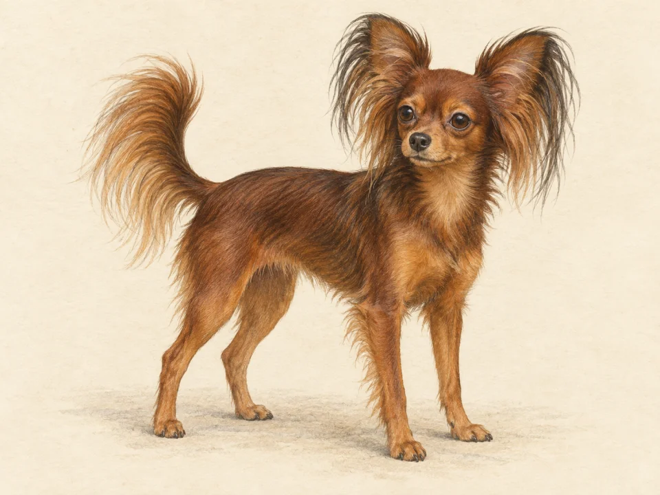 Original illustration of an adult Russian Toy